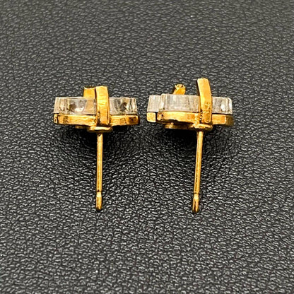 Chanel CC Logo Earrings Clear Icon Gold Coco — view 6