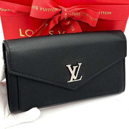 Louis Vuitton Wallet Bifold Portefeuille My Lockme Black