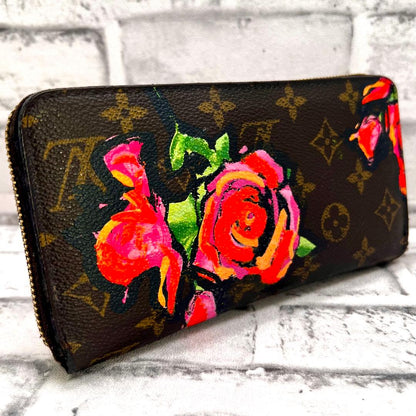 Louis Vuitton Monogram Rose Stevens Sprouse Zippy Wallet — view 2
