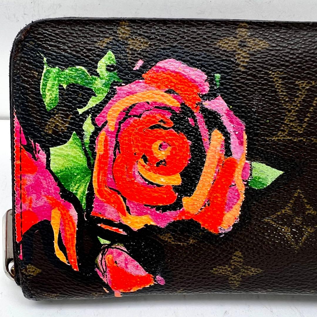 Louis Vuitton Monogram Rose Stevens Sprouse Zippy Wallet — view 5