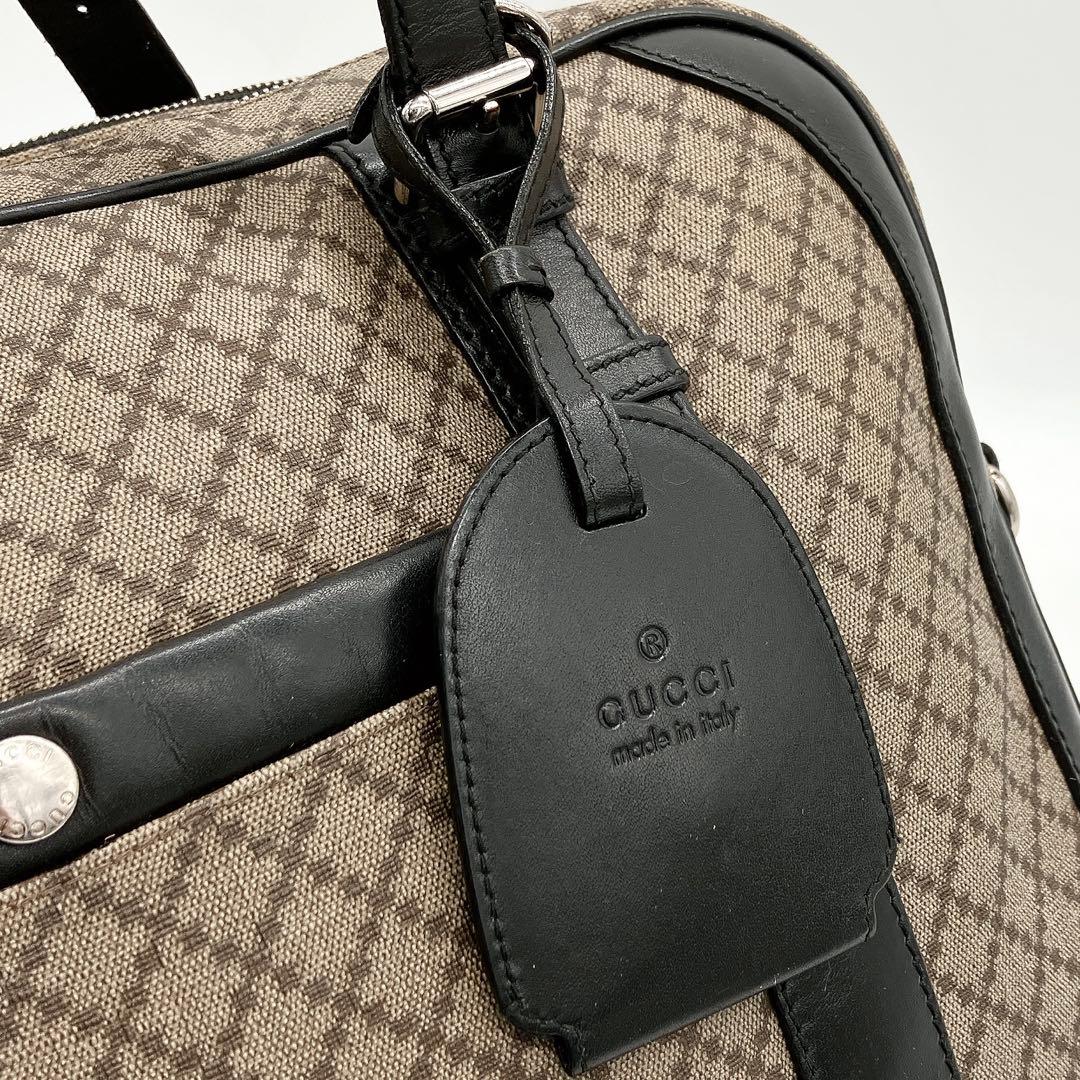 Gucci 2-way Business Bag Diamante PVC Brown