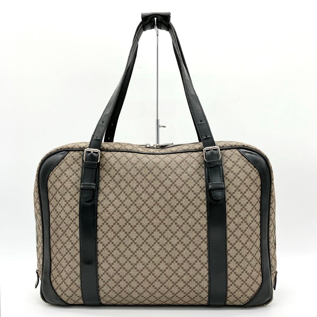 Gucci 2-way Business Bag Diamante PVC Brown