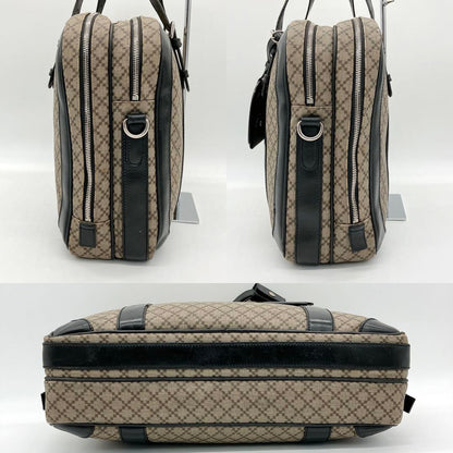 Gucci 2-way Business Bag Diamante PVC Brown