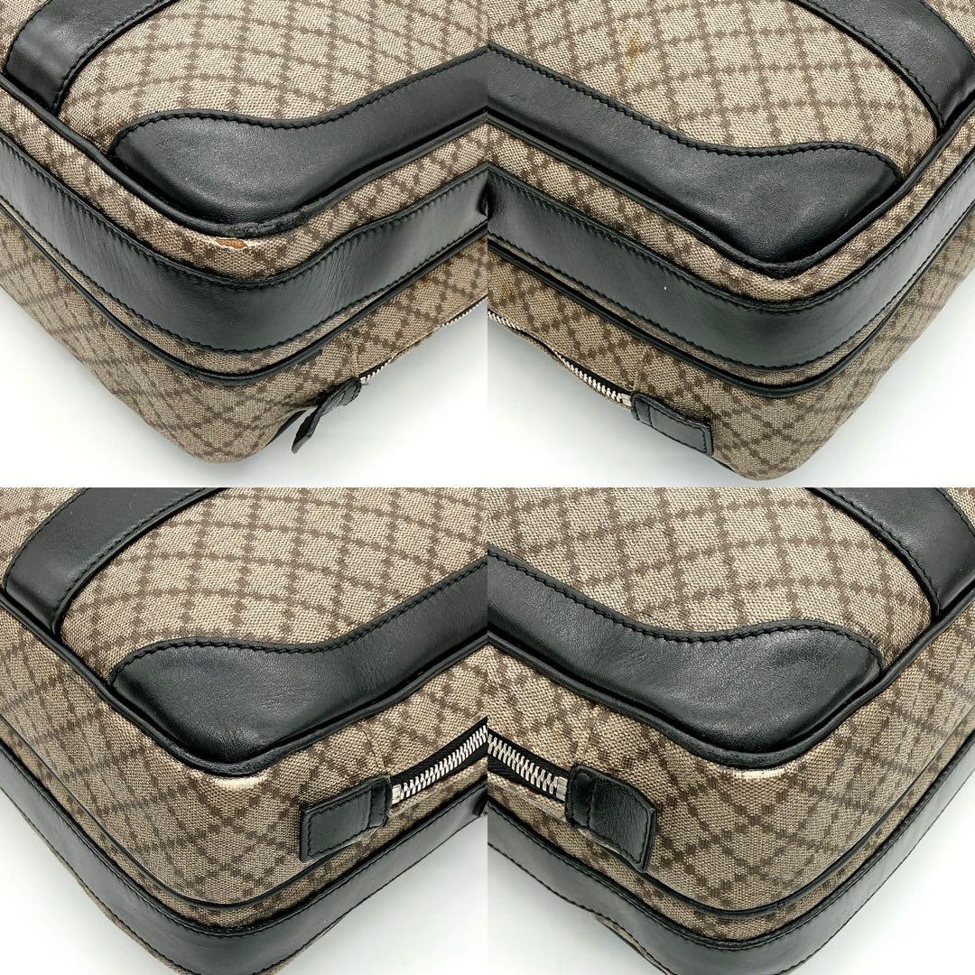 Gucci 2-way Business Bag Diamante PVC Brown