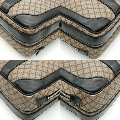 Gucci 2-way Business Bag Diamante PVC Brown