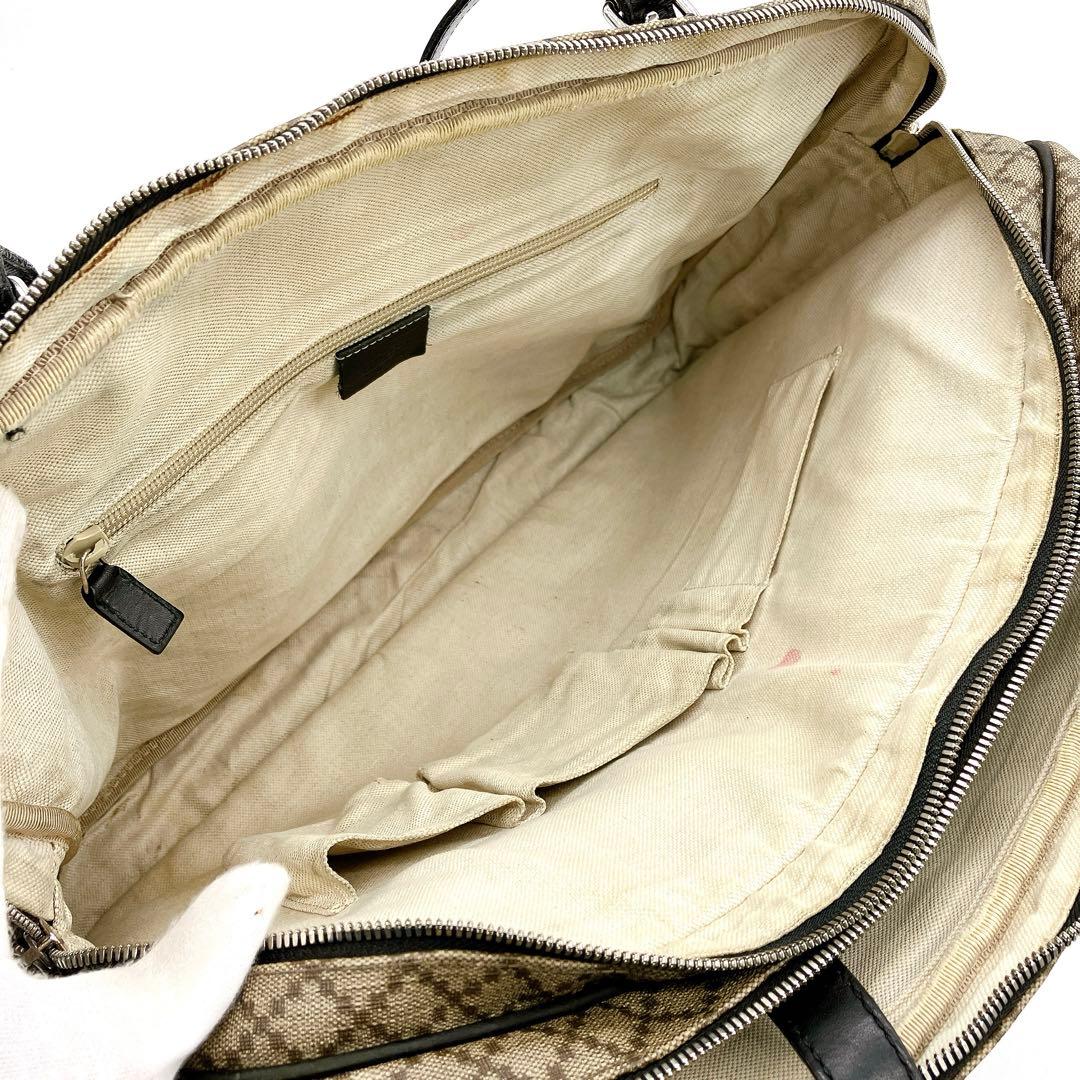 Gucci 2-way Business Bag Diamante PVC Brown