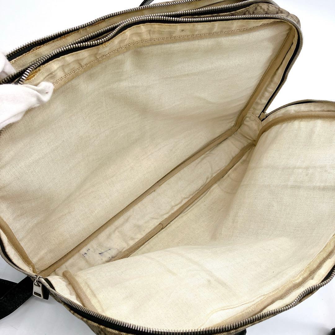 Gucci 2-way Business Bag Diamante PVC Brown