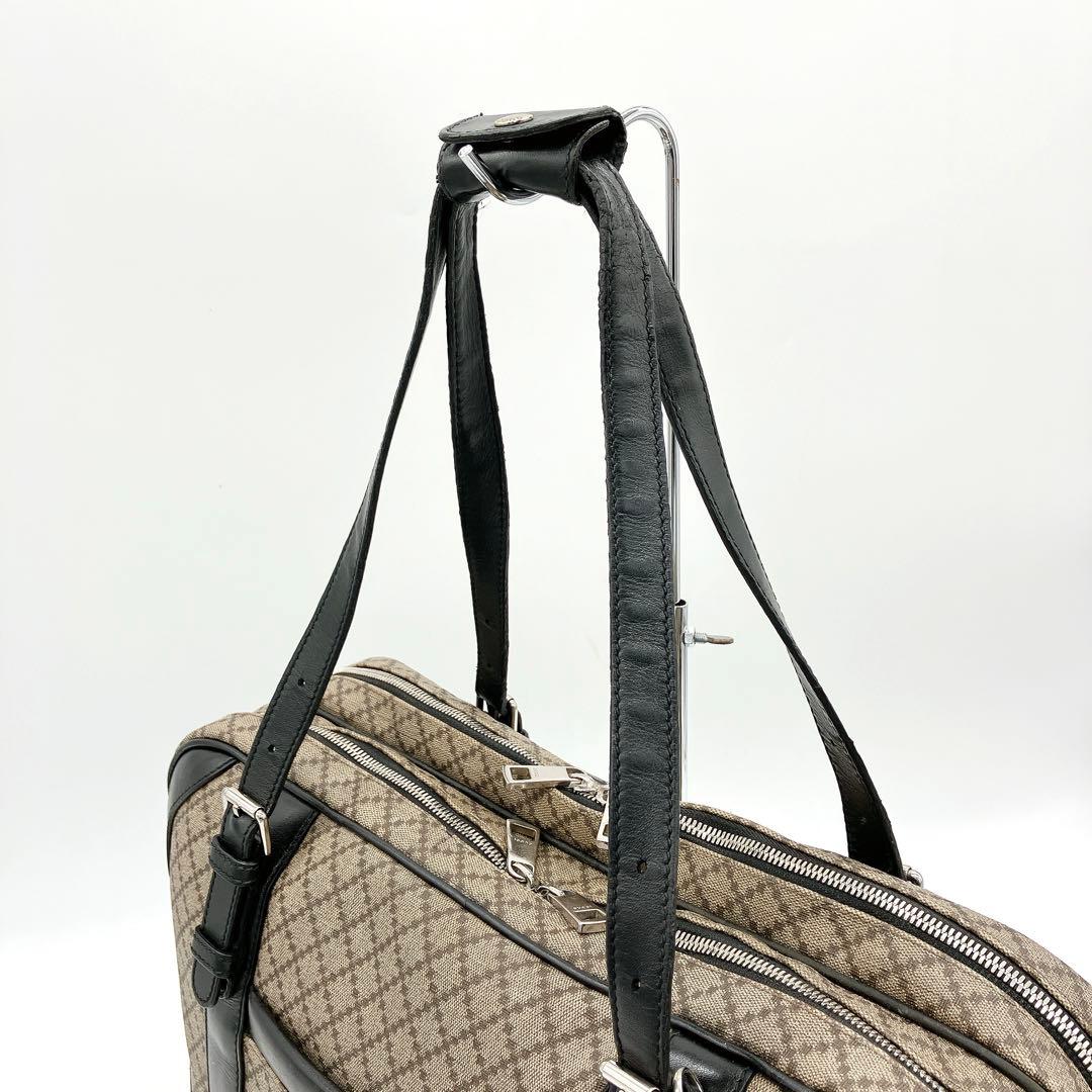Gucci 2-way Business Bag Diamante PVC Brown