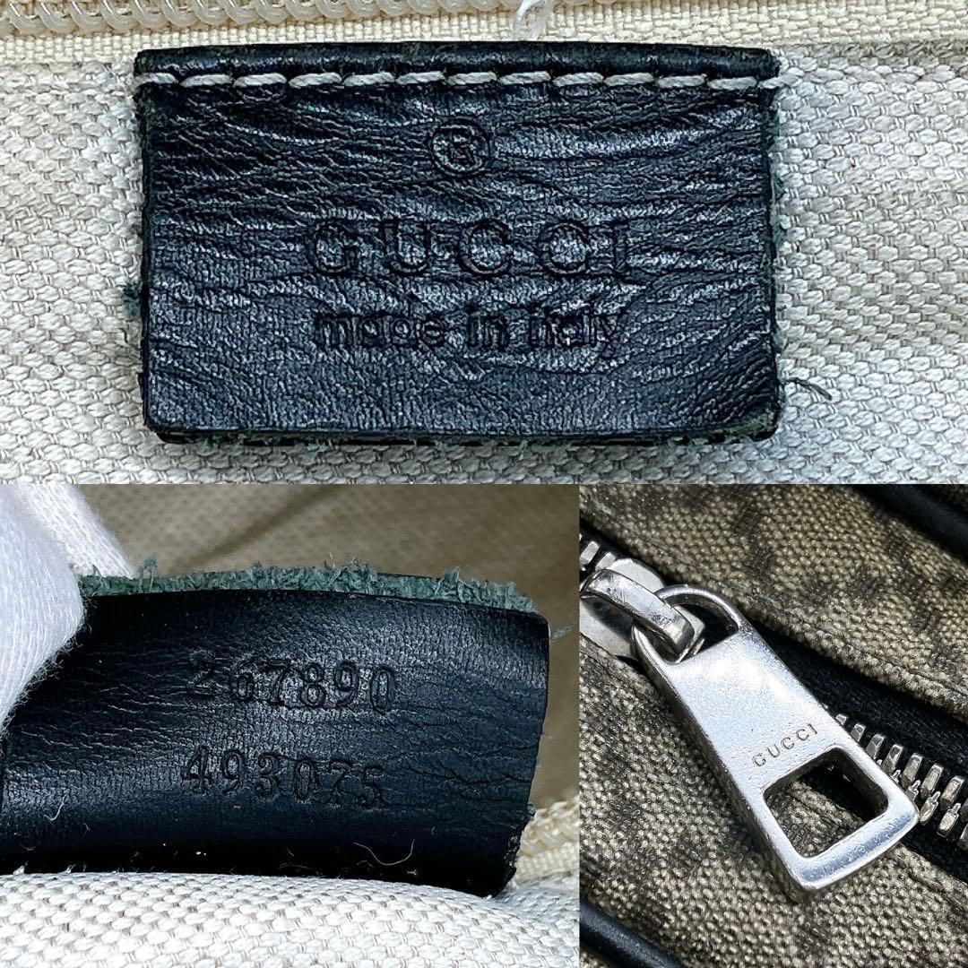 Gucci 2-way Business Bag Diamante PVC Brown