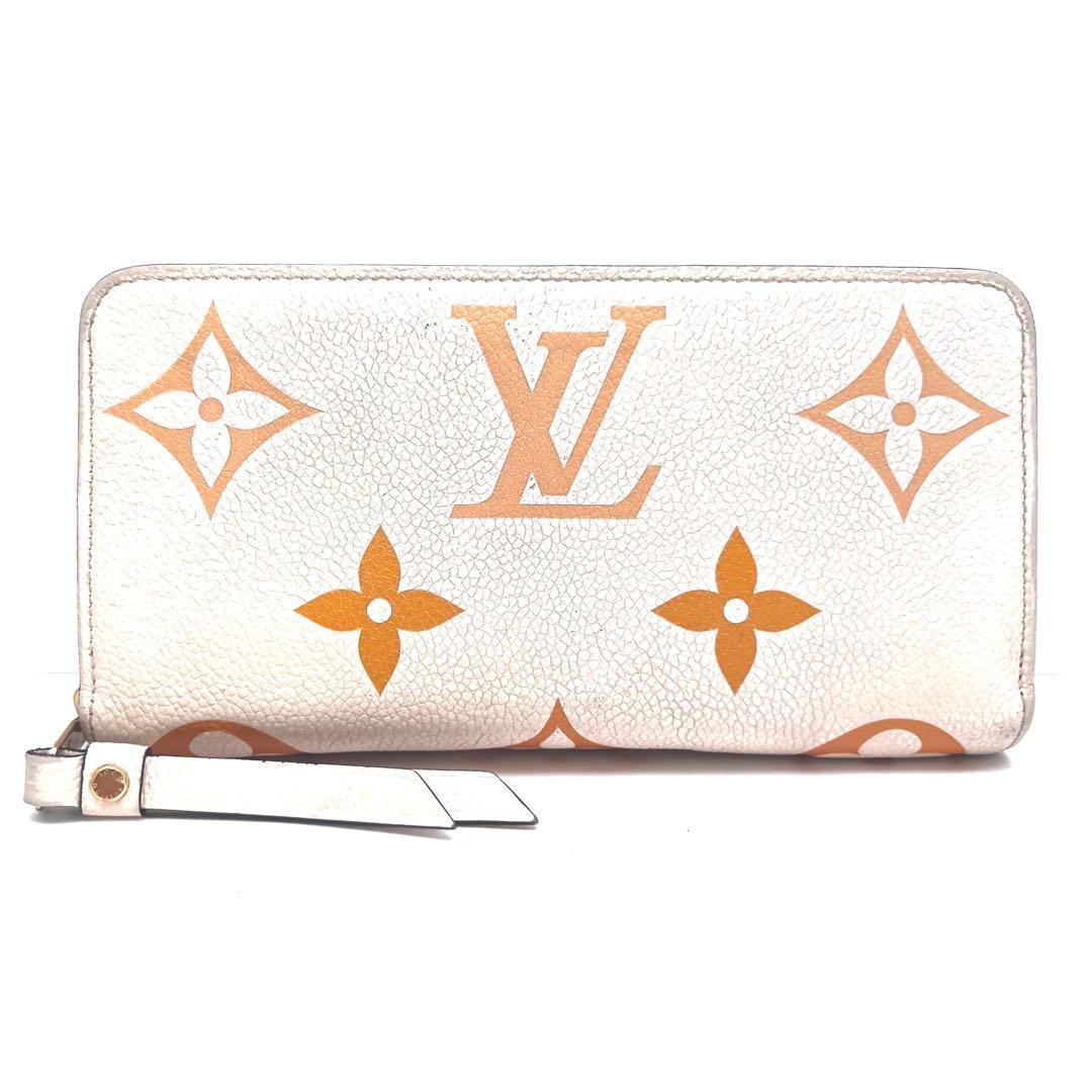 Louis Vuitton Bicolor Monogram Empreinte Cream Saffron Wallet — view 3