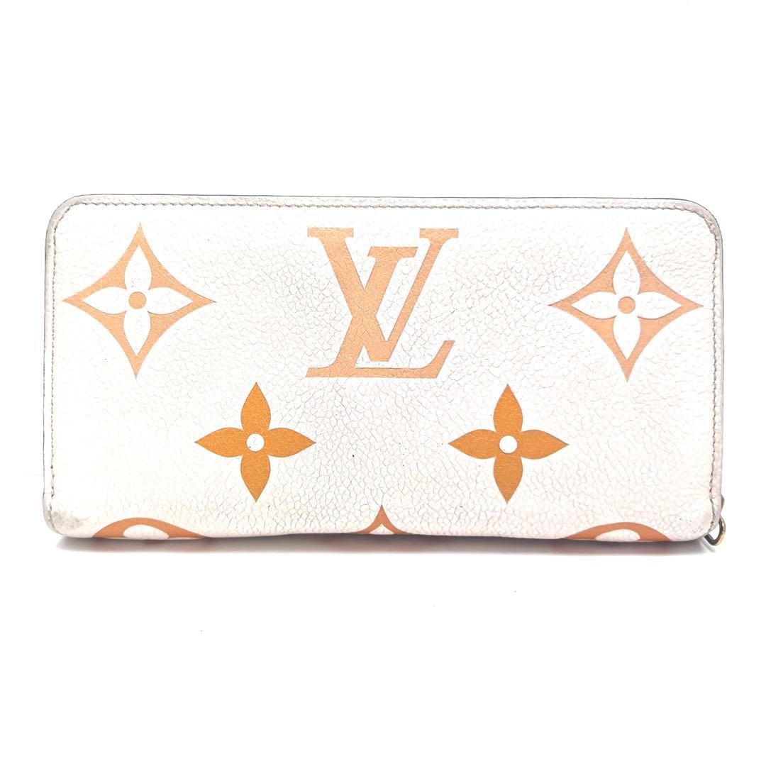 Louis Vuitton Bicolor Monogram Empreinte Cream Saffron Wallet — view 4