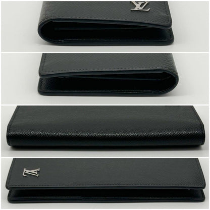 Louis Vuitton Portefeuille Brazza NM Taiga Silver Wallet — view 6