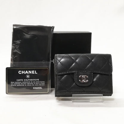 Chanel Lambskin Quilted Trifold Wallet
