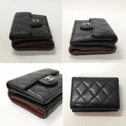 Chanel Lambskin Quilted Trifold Wallet — view 3
