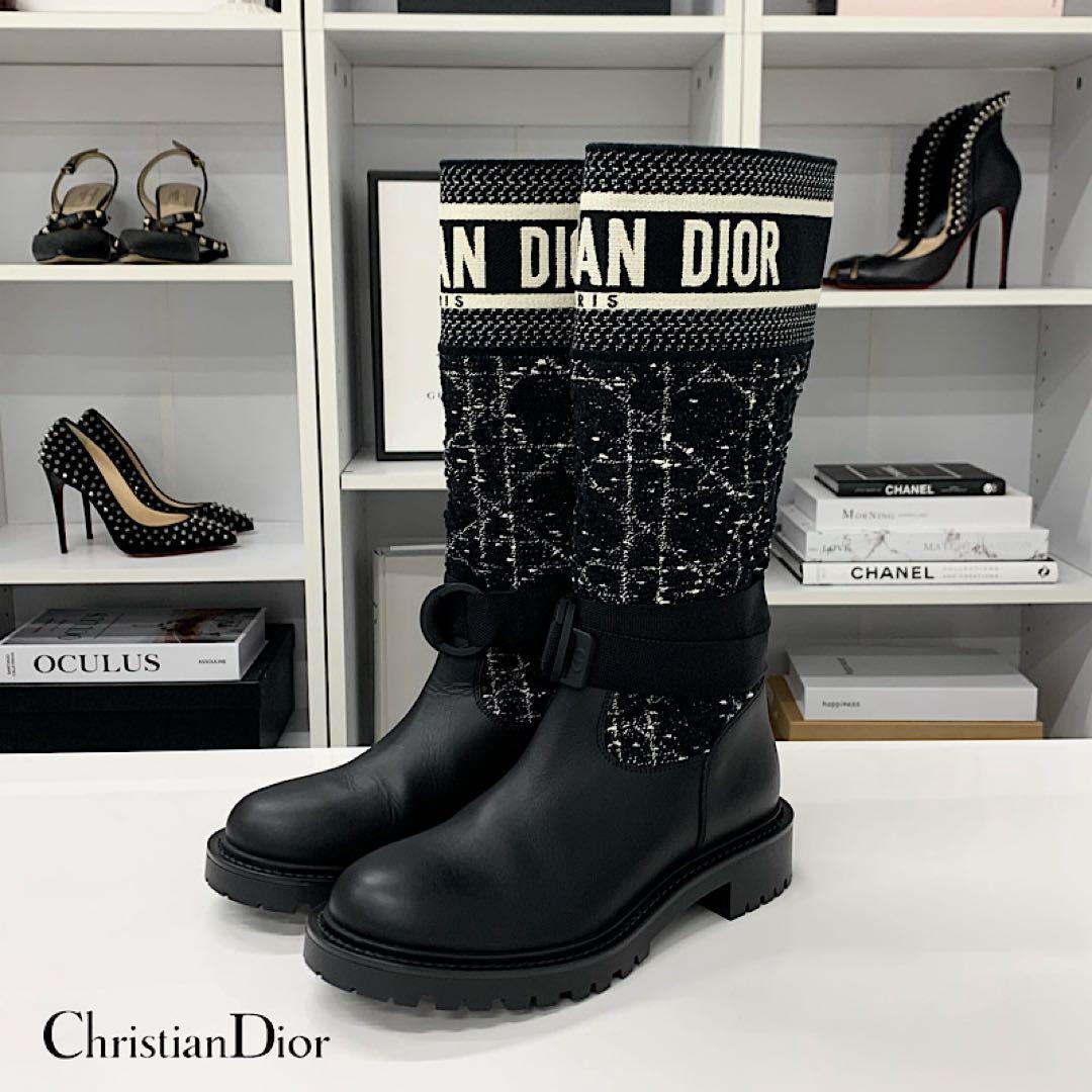 Dior D-major Cannage Ankle Boots