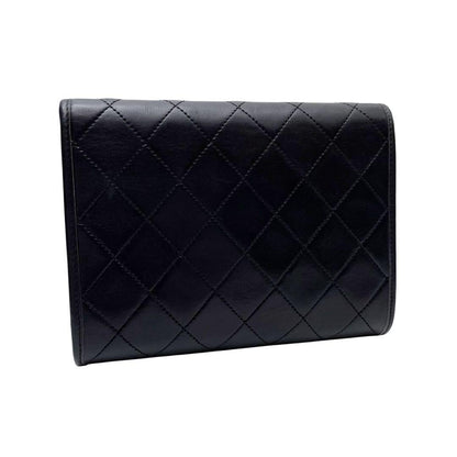Chanel Mini Quilted Chain Shoulder Bag CC Logo Black — view 2