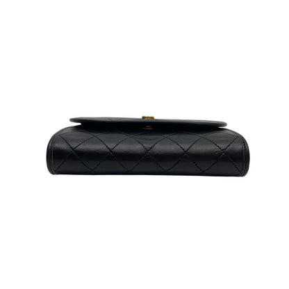 Chanel Mini Quilted Chain Shoulder Bag CC Logo Black — view 6