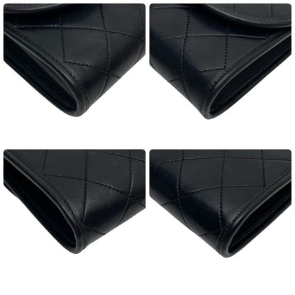Chanel Mini Quilted Chain Shoulder Bag CC Logo Black — view 7