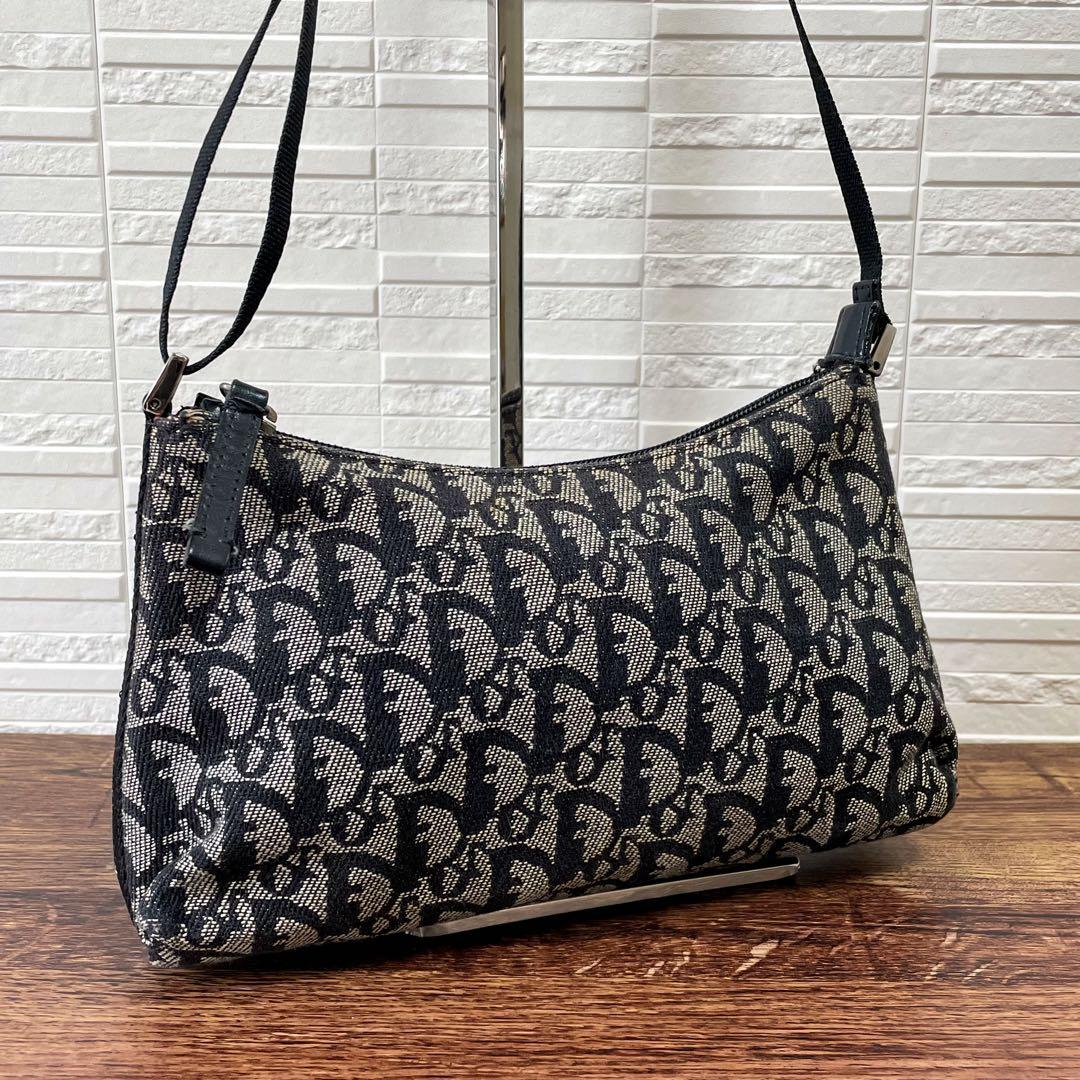 Dior Trotter Canvas Shoulder Hand Pouch