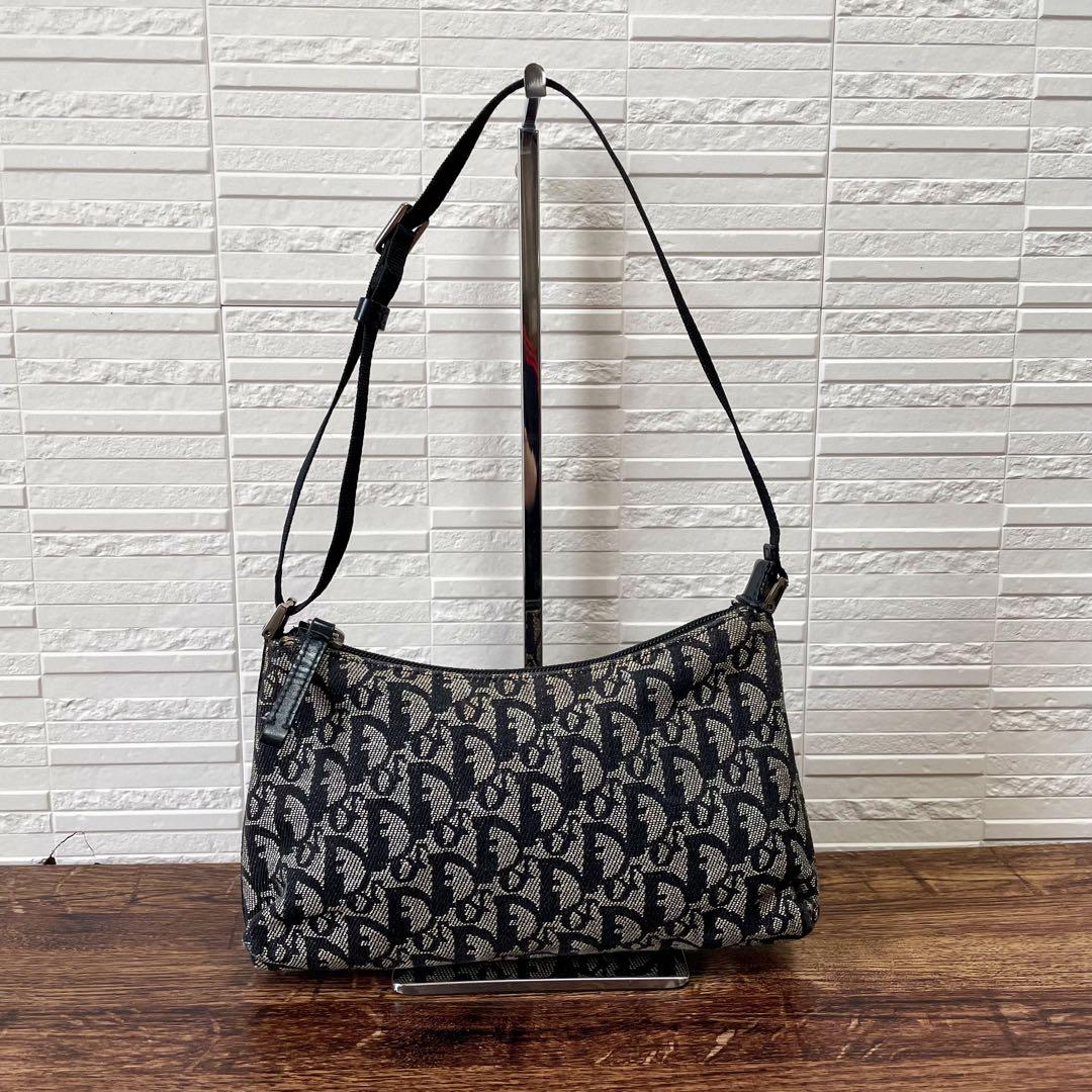 Dior Trotter Canvas Shoulder Hand Pouch — view 2