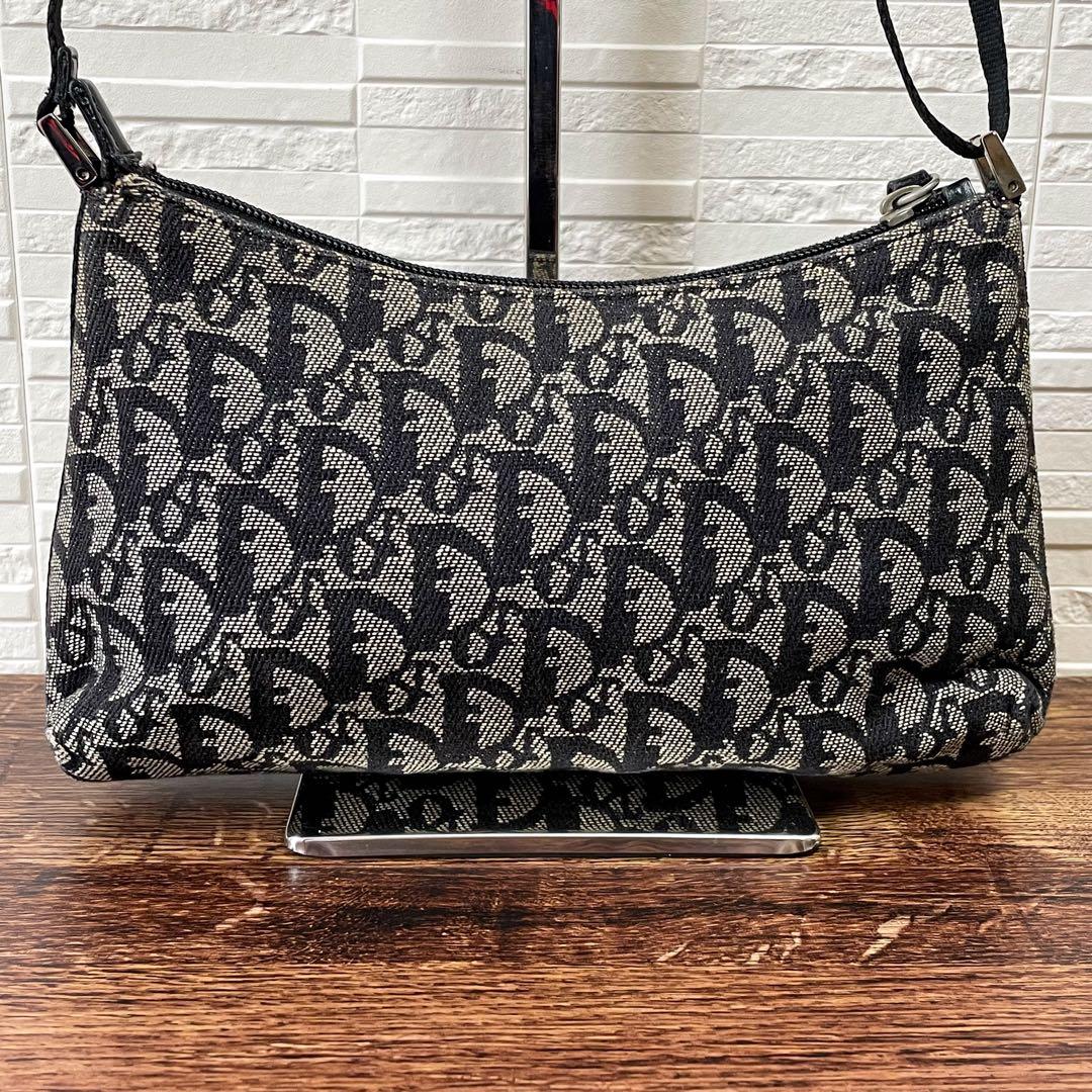 Dior Trotter Canvas Shoulder Hand Pouch — view 3