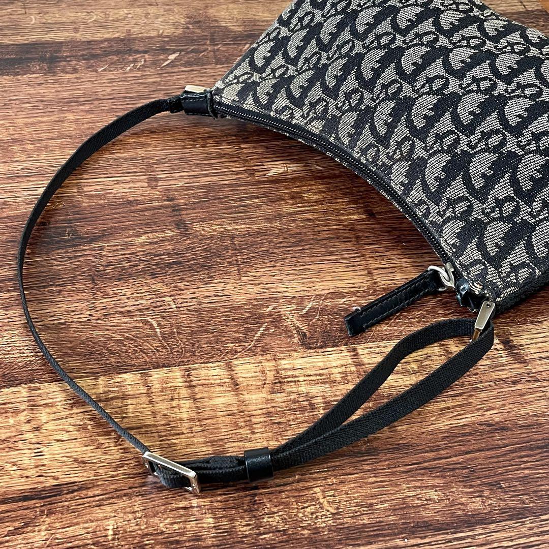 Dior Trotter Canvas Shoulder Hand Pouch — view 7
