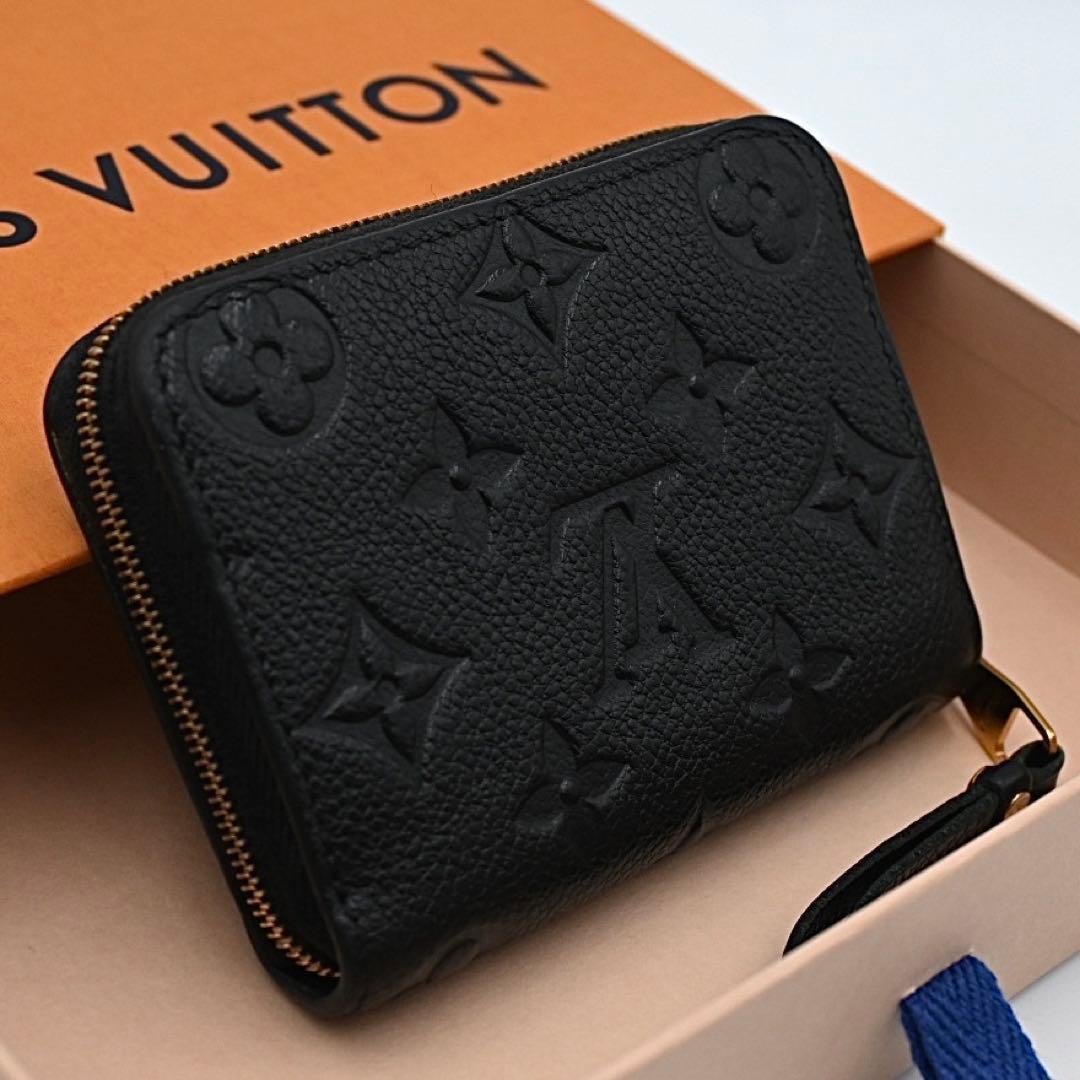 Louis Vuitton Monogram Empreinte Zippy Coin Purse Black — view 2