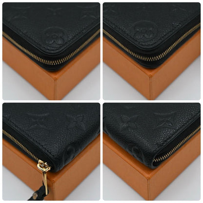 Louis Vuitton Monogram Empreinte Zippy Coin Purse Black — view 7