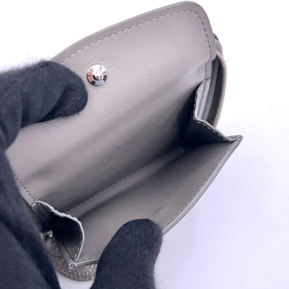Louis Vuitton Mahina Metallic Gray Zippy Compact Wallet Handbag — view 5