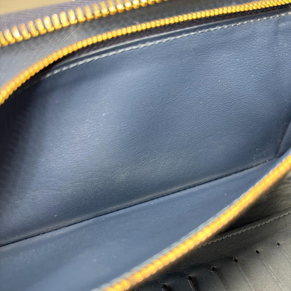 Ultra Louis Vuitton NIGO Collaboration Monogram Denim Zippy Wallet