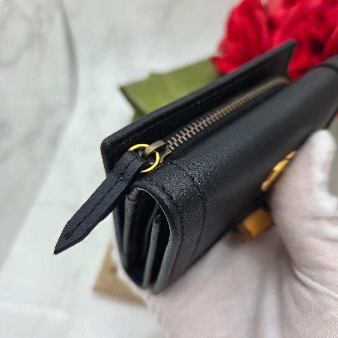 Gucci Fold Wallet GG Bamboo Diana — view 4
