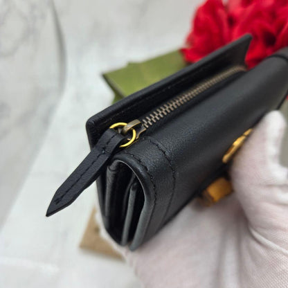 Gucci Fold Wallet GG Bamboo Diana — view 4