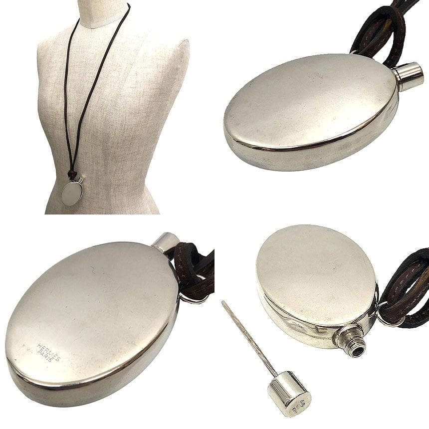 Hermes Perfume Bottle Necklace Atomizer Vintage Aq12324
