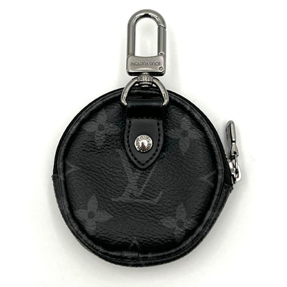 Louis Vuitton Monogram Eclipse Porte Cles Round Coin Case