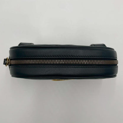 Gucci Marmont Matelasse Leather Belt Bag Black — view 6