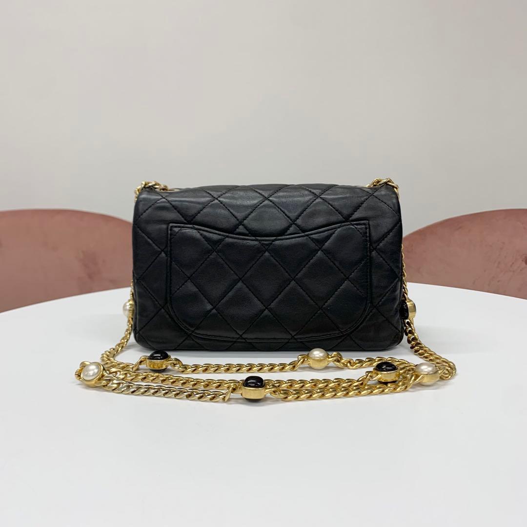 Chanel Quilted Lambskin Turnlock CC Logo Shoulder Bag — view 3