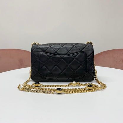 Chanel Quilted Lambskin Turnlock CC Logo Shoulder Bag — view 3