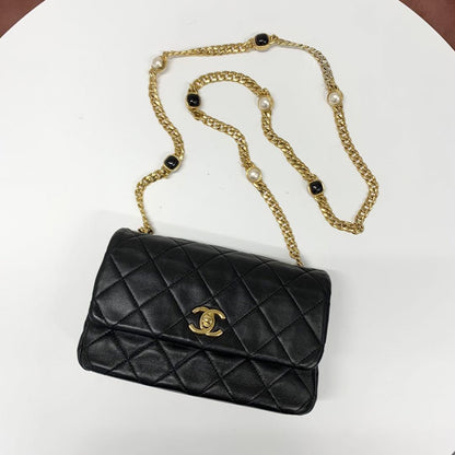 Chanel Quilted Lambskin Turnlock CC Logo Shoulder Bag — view 5