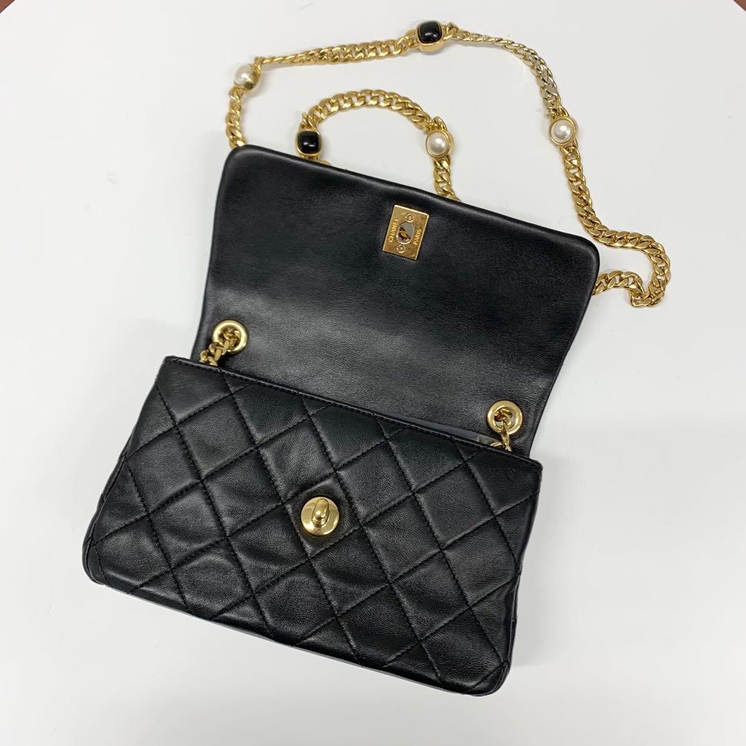 Chanel Quilted Lambskin Turnlock CC Logo Shoulder Bag — view 6