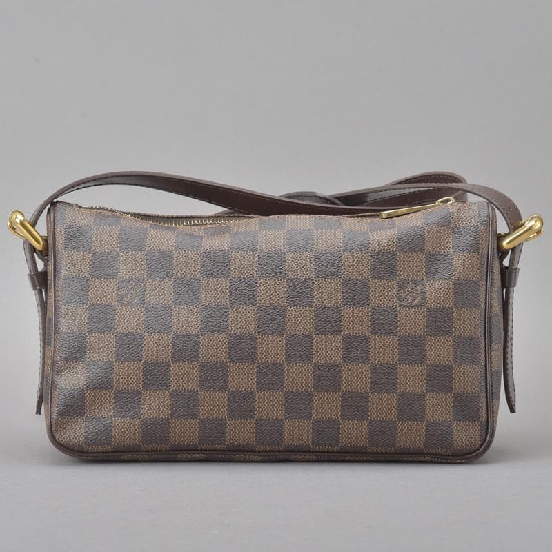 Louis Vuitton Ravello GM Shoulder Bag Damier Leather With Box Brown