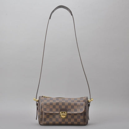 Louis Vuitton Ravello GM Shoulder Bag Damier Leather With Box Brown