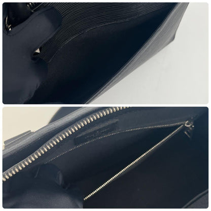 Louis Vuitton Epi Vaneau MM Noir Black Shoulder Handbag — view 4