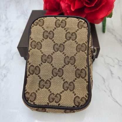 Gucci GG Canvas Cigarette Case Brown — view 2