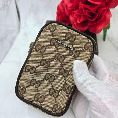 Gucci GG Canvas Cigarette Case Brown — view 3