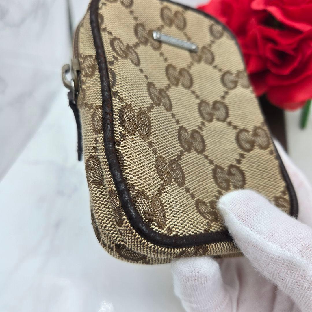 Gucci GG Canvas Cigarette Case Brown — view 5