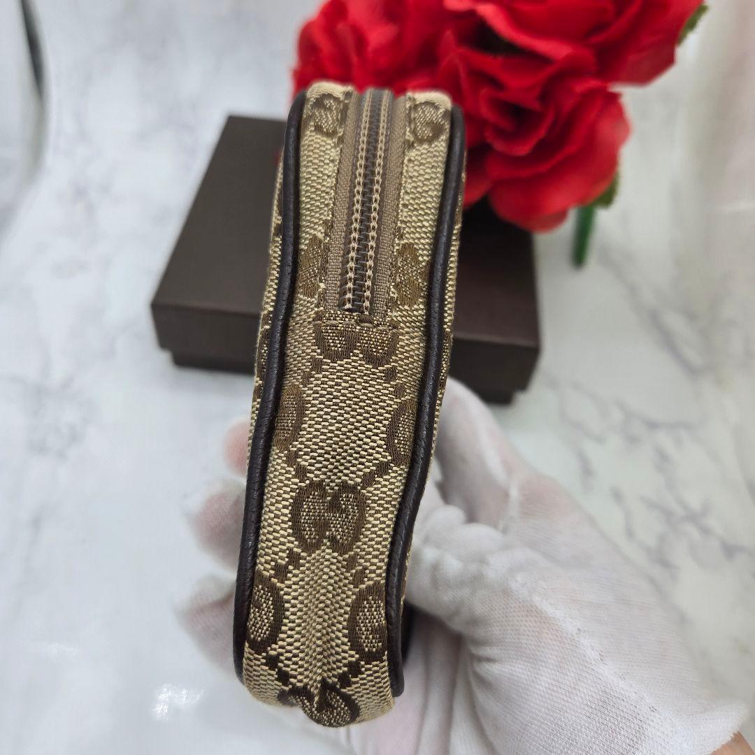 Gucci GG Canvas Cigarette Case Brown — view 8