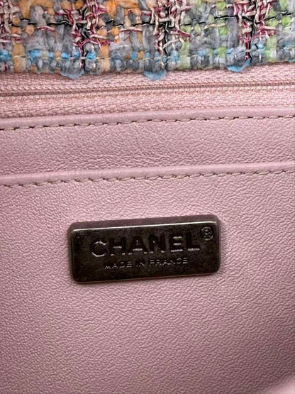 Chanel Multicolor Tweed Braided Flap Bag — view 5