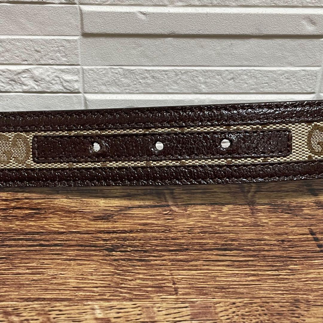 Gucci GG Interlocking G Buckle Belt Canvas Leather — view 8