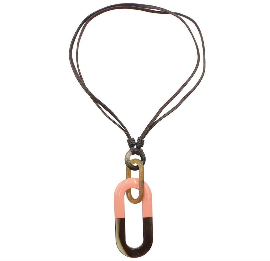 Hermes Buffalo Horn Lacquer Necklace — view 2