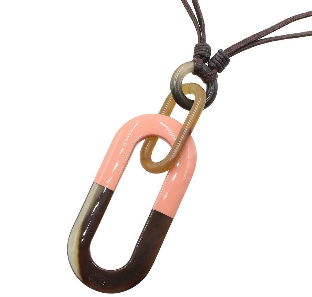 Hermes Buffalo Horn Lacquer Necklace — view 3